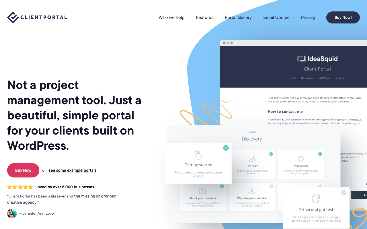 Client Portal for WordPress screenshot