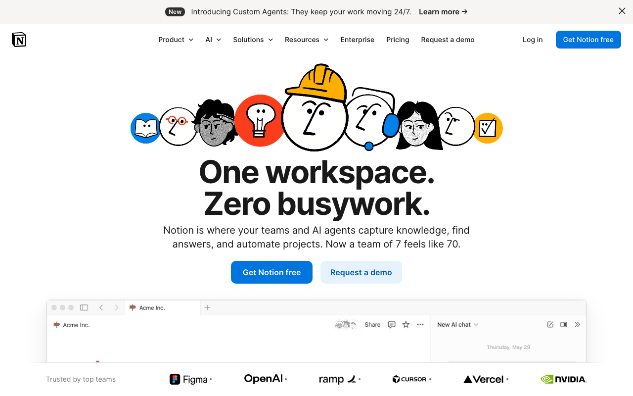 Notion (as a portal) screenshot