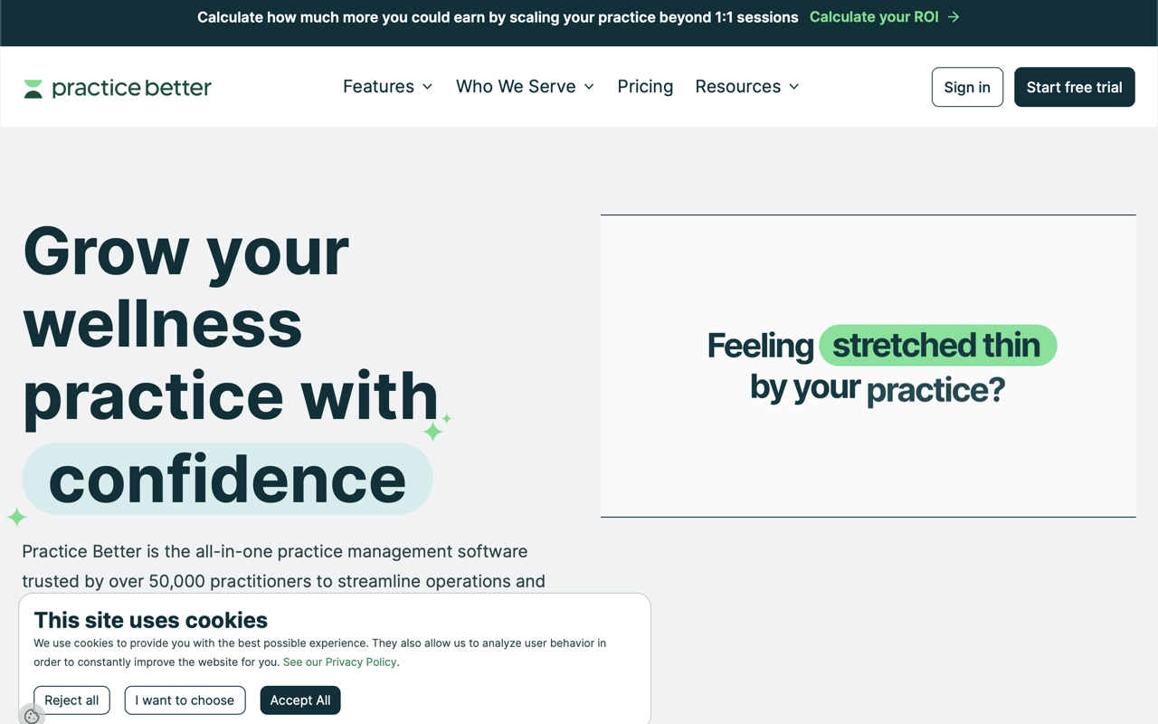 Practice Better screenshot
